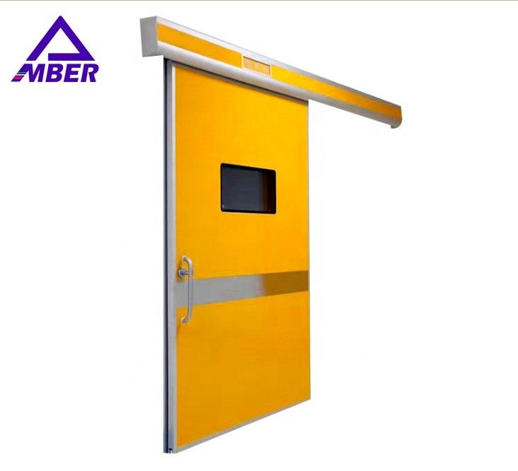 la porte d'oscillation d'hôpital de 1500*2130mm a galvanisé les portes coulissantes électriques en acier de pièce propre
