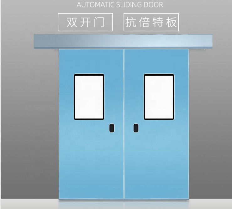 Porte médicale en acier de pièce propre de portes de Grey Laboratory Clean Room Sliding