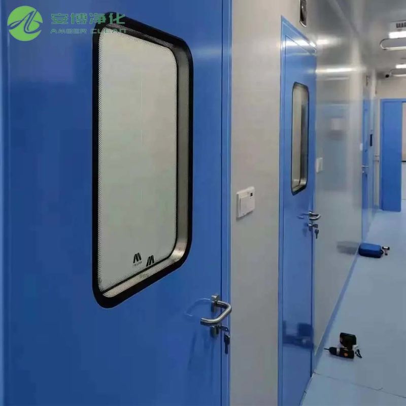 Custom Air Tight Swing Door Mediacl Steel Clean Door with Viewing Window