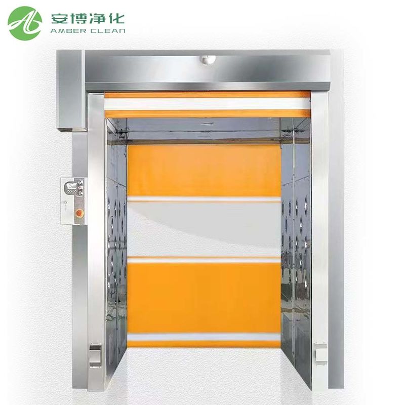 Atelier GMP sur mesure Filtre HEPA Porte à volet PVC Douche à air pour marchandises SUS201