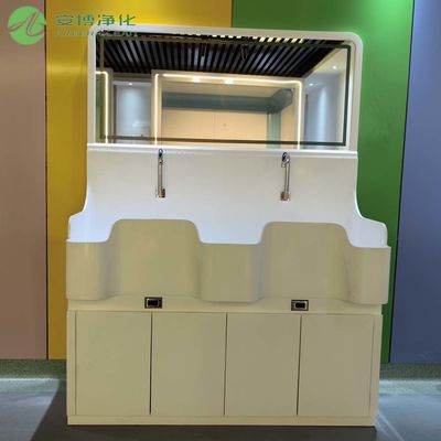 AMBRE Lavabos médicaux doubles avec détecteur de genou et miroir